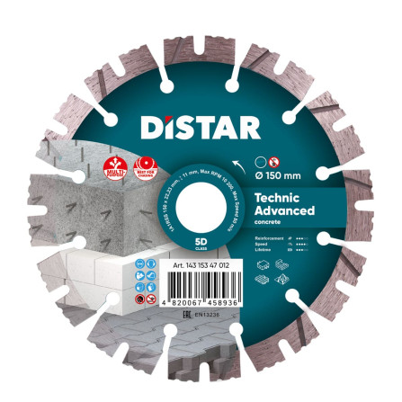 Deimantinis diskas Technic Advanced 150mm