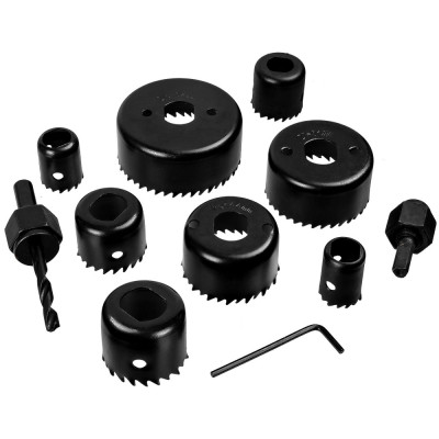 Drill crown kit 11 pcs.