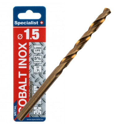 Specialist+ Cobalt drill bit 1.5mm