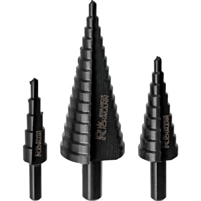 Step drills set 3 pcs 4-32 mm