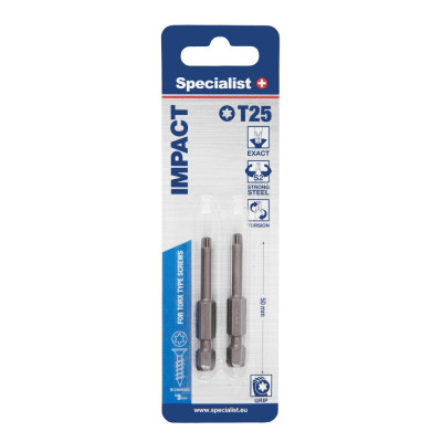 Specialist+ Torx Grip T25 50mm 2 pcs.