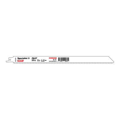 Bi-Metal Reciprocating Saw Blade for pallets „Specialist+" 300 mm 10TPI