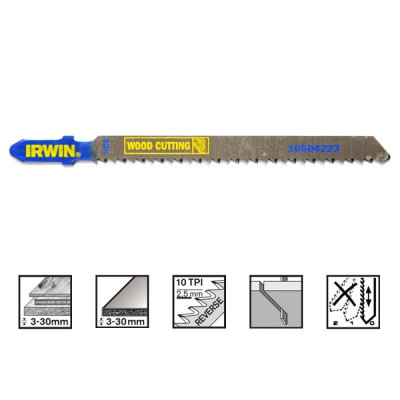 IRWIN Jig saw blades, 5PK T101BR