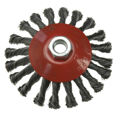 Knot wire flat brush 125 mm