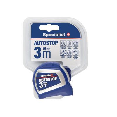 SPECIALIST+ AUTOSTOP MEASURING TAPE 3 M X 16 MM