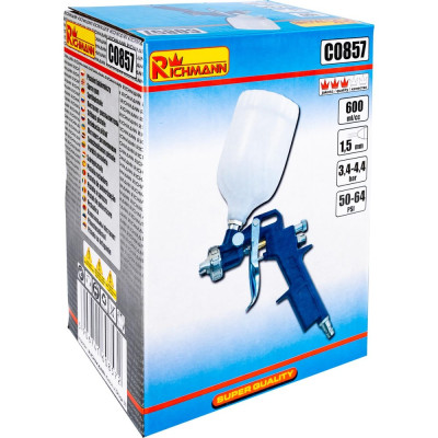 Spray gun 0,6l. 1,5mm.