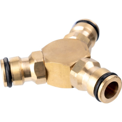 Brass 3-way connector