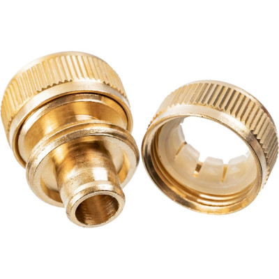 Brass 1/2'' hose coupler.