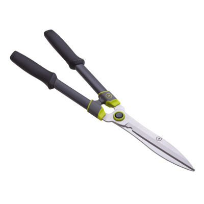 Straight edge hedge shears 600mm, steel handles