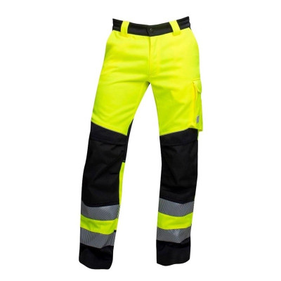 Darbo kelnės Ardon Hi-viz Signal, juoda/geltona, 50