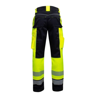 Darbo kelnės Ardon Hi-viz Signal, juoda/geltona, 52